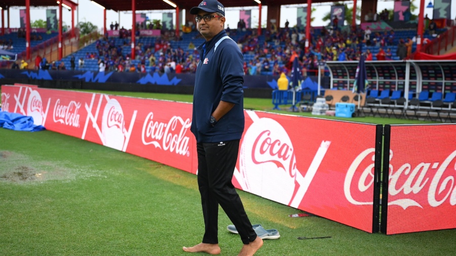 Nepal coach Monty Desai has a look at the conditions — Article image accompanying Monty Desai exits as Canada coach; board begins search for successor on WagerUp Sports News. Nepal coach Monty Desai has a look at the conditions — Article image accompanying Monty Desai exits as Canada coach; board begins search for successor on WagerUp Sports News.