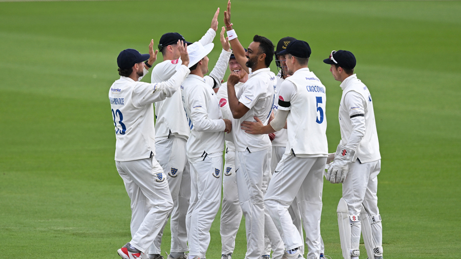 Jaydev Unadkat claimed a four-wicket haul — Article image accompanying Unadkat, Haines power Sussex as Hampshire face another drubbing on WagerUp Sports News. Jaydev Unadkat claimed a four-wicket haul — Article image accompanying Unadkat, Haines power Sussex as Hampshire face another drubbing on WagerUp Sports News.