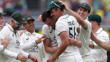 Josh Hazlewood and Pat Cummins celebrate Virat Kohli's wicket with Mitchell Starc — Article image accompanying Pace against time: Australia's fast-bowling stocks face a defining test on WagerUp Sports News. Josh Hazlewood and Pat Cummins celebrate Virat Kohli's wicket with Mitchell Starc — Article image accompanying Pace against time: Australia's fast-bowling stocks face a defining test on WagerUp Sports News.