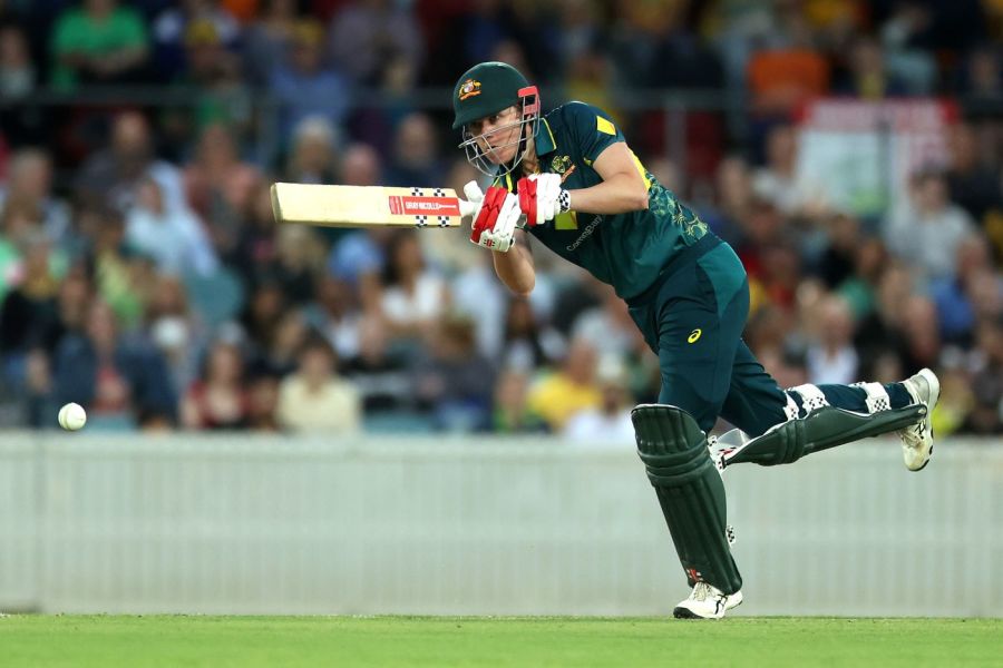 Tahlia McGrath drives down the ground — Article image accompanying Australia bowl, McGrath replaces injured Litchfield on WagerUp Sports News. Tahlia McGrath drives down the ground — Article image accompanying Australia bowl, McGrath replaces injured Litchfield on WagerUp Sports News.