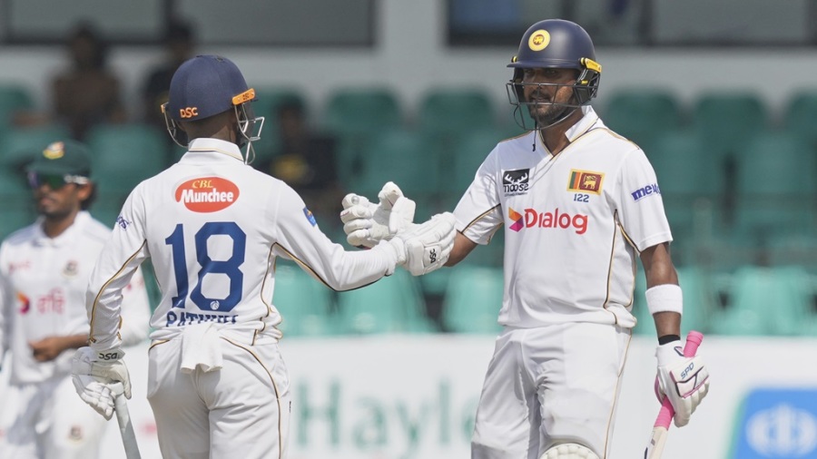 Dinesh Chandimal and Pathum Nissanka forged a century stand for the second wicket — Article image accompanying Kusal Mendis, Dinesh Chandimal out of second Test; Pathum Nissanka unlikely on WagerUp Sports News. Dinesh Chandimal and Pathum Nissanka forged a century stand for the second wicket — Article image accompanying Kusal Mendis, Dinesh Chandimal out of second Test; Pathum Nissanka unlikely on WagerUp Sports News.
