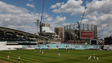 A general view of play at The Oval — Article image accompanying Batters face five-run penalty for time wasting in new ICC playing conditions on WagerUp Sports News.