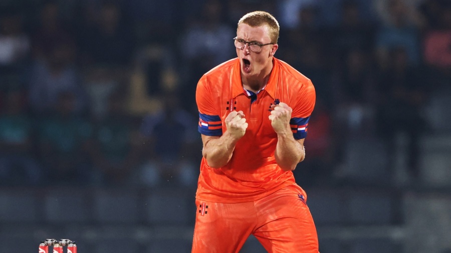 Tim Pringle bowled an economical spell — Article image accompanying Netherlands recall Pringle, Zulfiqar for ODIs against Nepal and Namibia on WagerUp Sports News.