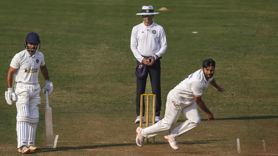 Shardul Thakur steams in to bowl a delivery — Article image accompanying BCCI updates domestic rules for overthrows, deliberate no-balls on WagerUp Sports News. Shardul Thakur steams in to bowl a delivery — Article image accompanying BCCI updates domestic rules for overthrows, deliberate no-balls on WagerUp Sports News.