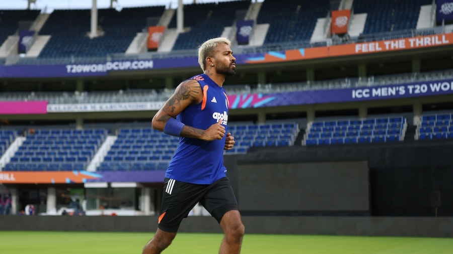 Hardik Pandya went jogging in India's training session — Article image accompanying Hardik set to miss Australia A one-dayers after fresh injury on WagerUp Sports News.