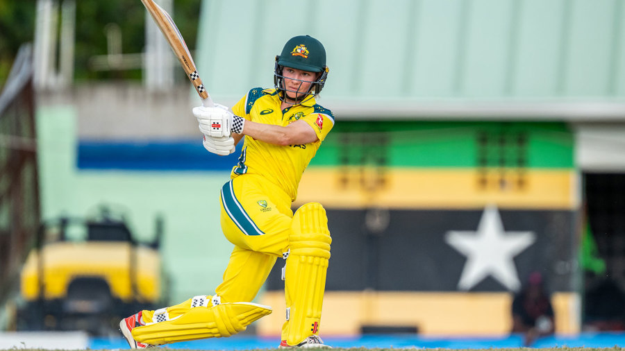 Nicola Carey made her highest ODI score — Article image accompanying Australia bowl again, Litchfield out with hip complaint; Bangladesh debut for Disha Biswas on WagerUp Sports News.