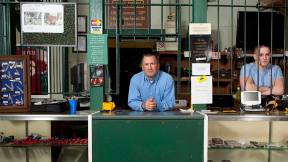 Super Bowl related memorabilia gets attention at Pawn shop