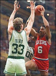 julius erving fights larry bird video