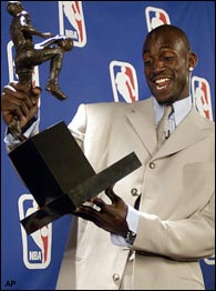 Garnett wins first MVP award