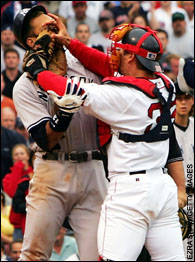 New York Yankees video: Alex Rodriguez tells Jason Varitek, 'Don't punch me