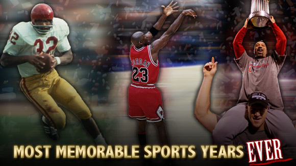 Most memorable sports years