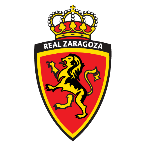 Real Zaragoza players celebrating goal during the La Liga match between Real  Zaragoza and SD Ponferradina