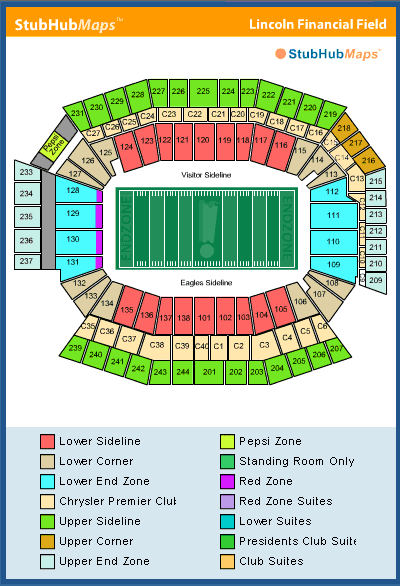 Lincoln Financial Field Mapa Asientos Imagenes Direcciones Y 