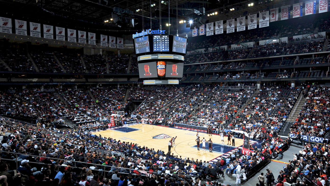 NBA Basketball Arenas - New Jersey Nets Home Arena - Prudential Center