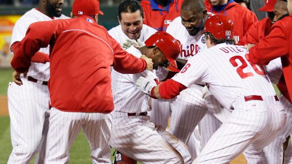 Local Phillies fan sees, meets Jimmy Rollins at Cracker Barrel, Local News