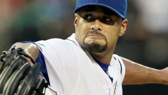 Blue Jays' Johan Santana tries for another comeback at 35