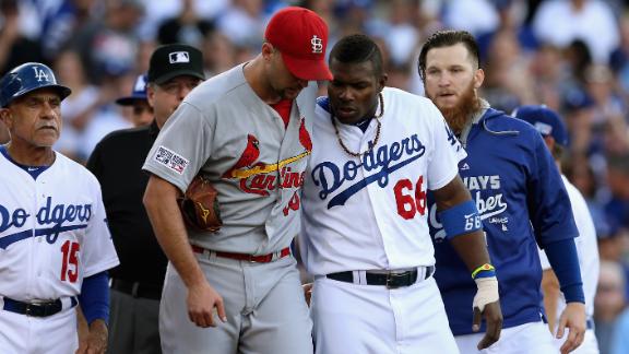 Dodgers bench Yasiel Puig for Game 4 of NLDS