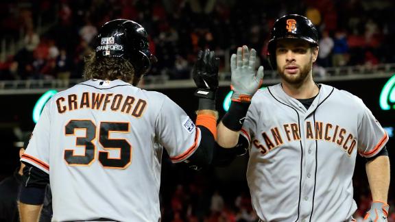 Brandon Belt's 18th inning home run lifted the Giants to a win