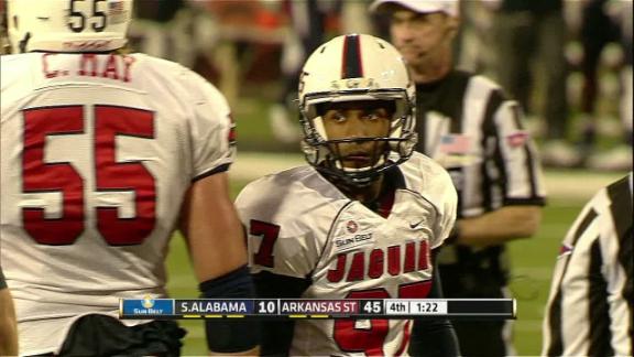 Arkansas State 45-10 South Alabama (Nov 8, 2014) Final Score - ESPN