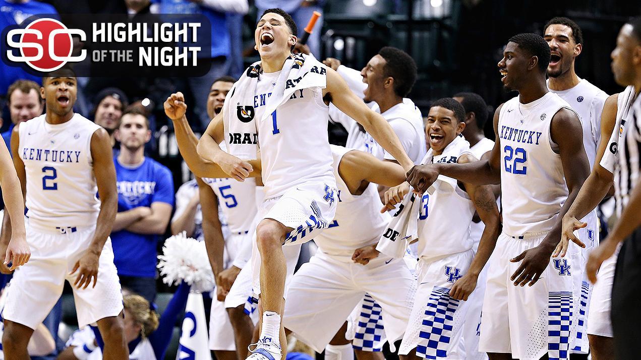 No 1 Kentucky Crushes No 5 Kansas Lockdown Defense Key Abc7