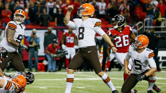 Cundiff field goal leads Browns past Falcons 26-24