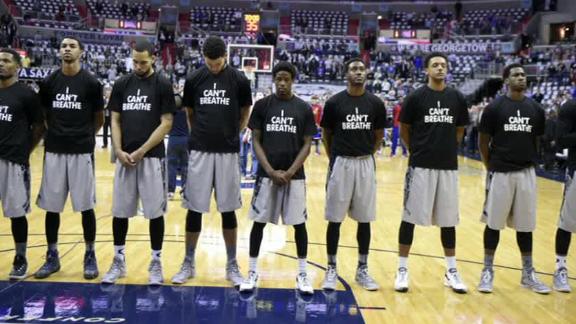Hoyas Latest To Don Protest Shirts Abc7 New York