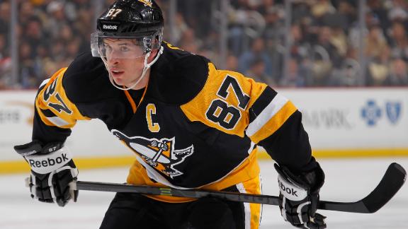 Sidney Crosby Pittsburgh Penguins Reebok Gloves