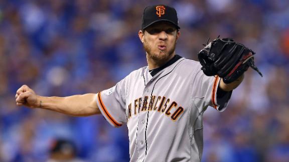Giants acquire Jake Peavy from Red Sox for Heath Hembree, Edwin