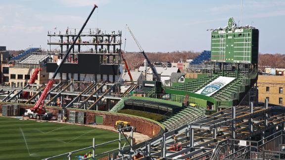 New Wrigley Field bleachers won't be ready for opener