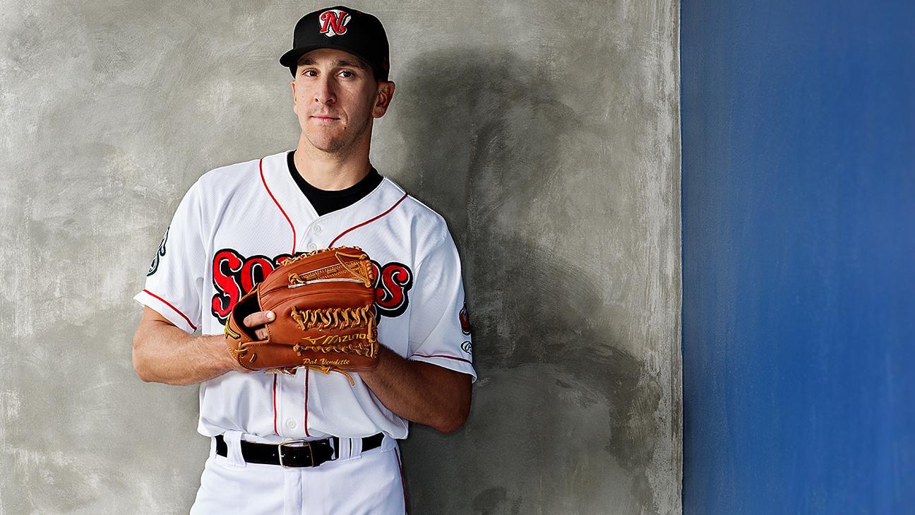 Ambidextrous Nashville Sounds pitcher Pat Venditte has the rarest