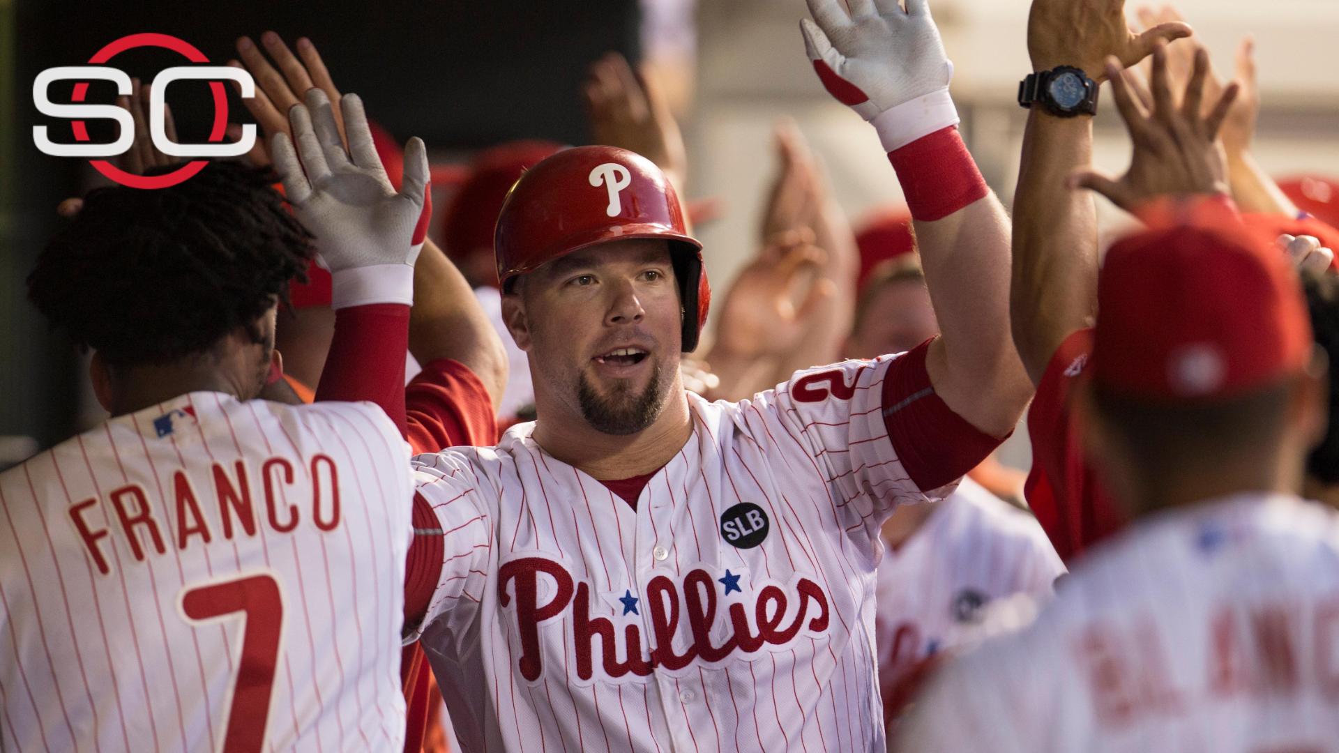 Phillies hit 3 HRs in 12-2 win over Braves, Sports