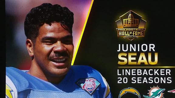 Junior Seau inducted into Hall of Fame by daughter: 'You were every.. -  ABC7 Chicago