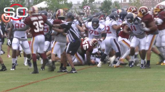 Redskins, Texans brawl at joint practice - ABC7 New York