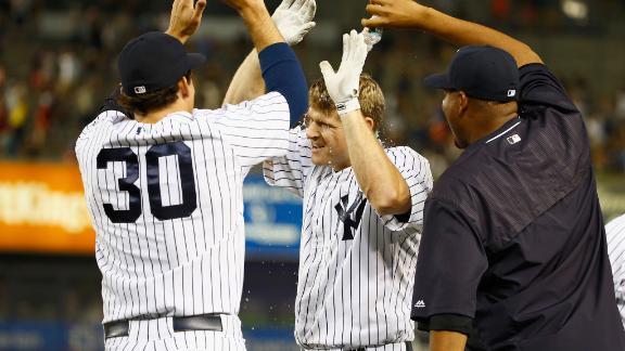 Yankees pitcher Bryan Mitchell hit in face by line drive, has