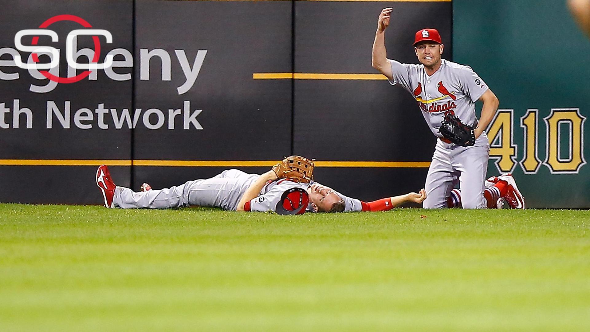 Cardinals OF Stephen Piscotty suffers bruised head in collision - 6abc  Philadelphia