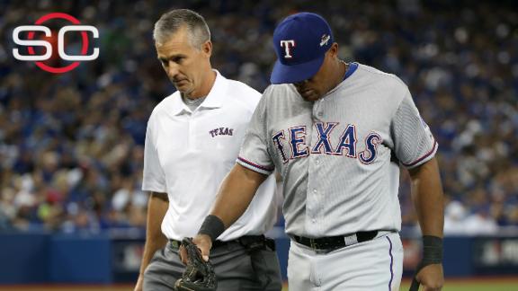 Adrian Beltre hit a home run on 1 knee, again 