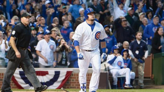 Kyle Schwarber home run lands on video board; Cubs to keep it