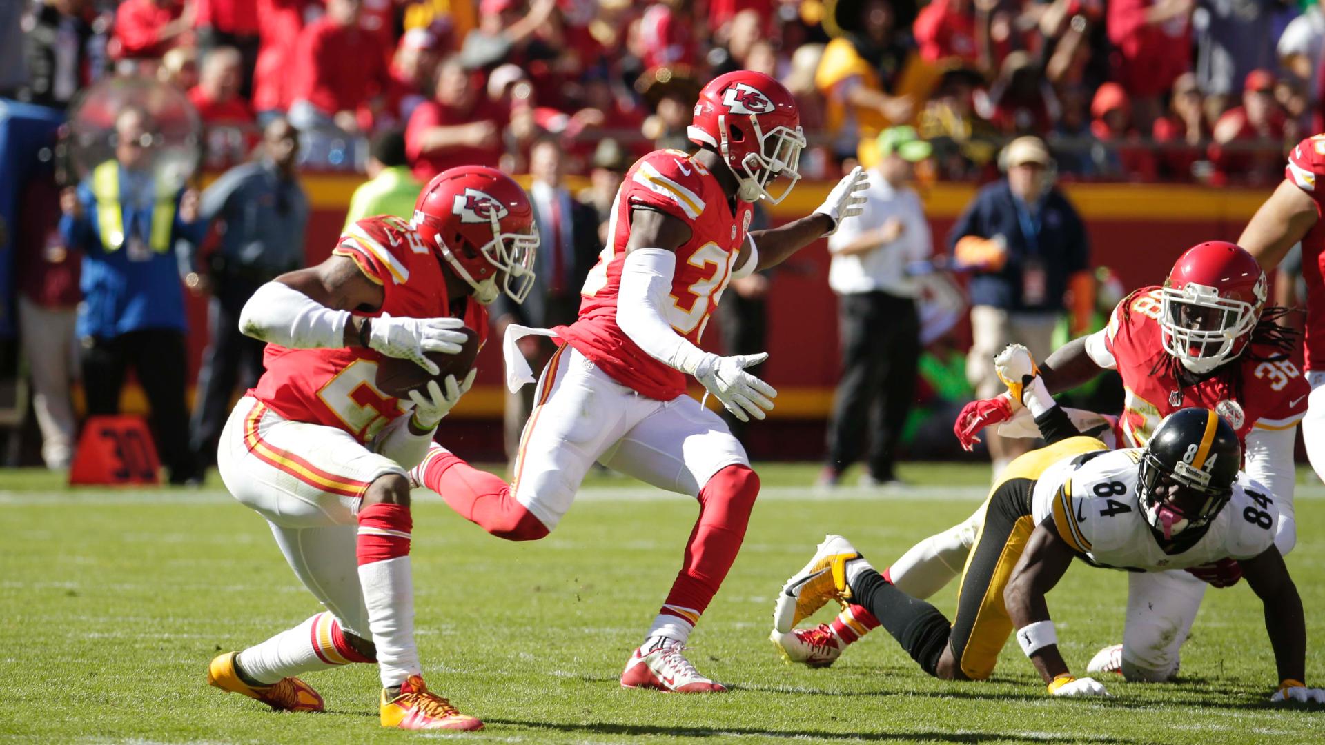 Chiefs' Eric Berry gets first interception since beating cancer - ABC7 ...