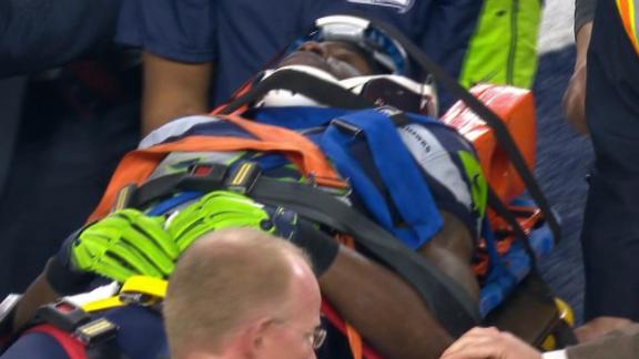 Seattle's Ricardo Lockette Gets Carted Off The Field Against Cowboys