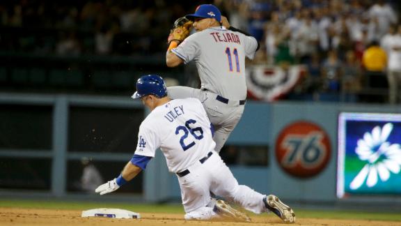 Chase Utley's takeout slide breaks Ruben Tejada's leg as Los