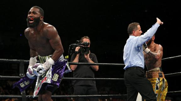 Adrien Broner Claims Tko In Ninth Calls Out Floyd Mayweather