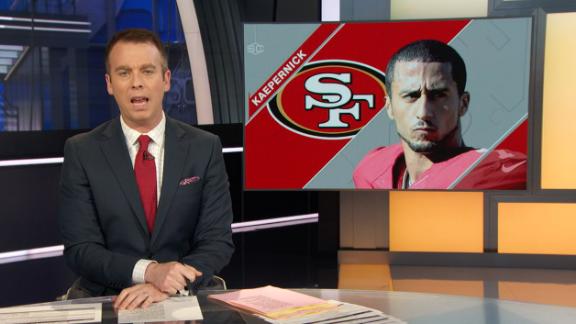 Colin Kaepernick Sits Out National Anthem Abc7 San Francisco 