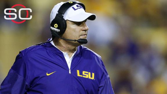 LSU names Orgeron interim HC, relieves Miles of duties