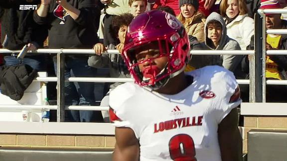 Lamar Jackson 2016 Louisville Cardinals Ali Auto'd Helmet QB Baltimore  Ravens