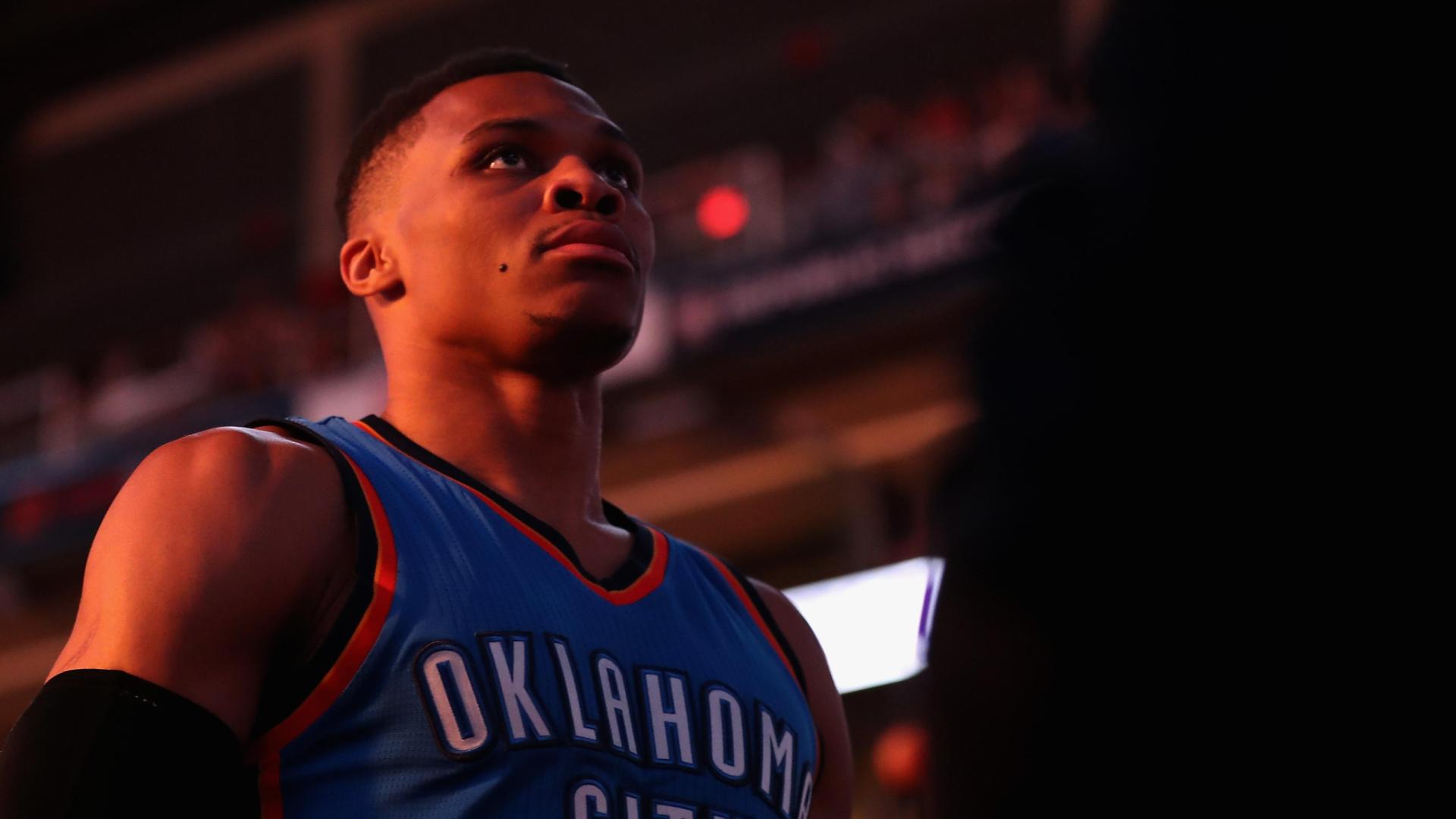 Russell Westbrook of Oklahoma City Thunder scores 54, but will sit out next  game after 16th technical foul - ESPN