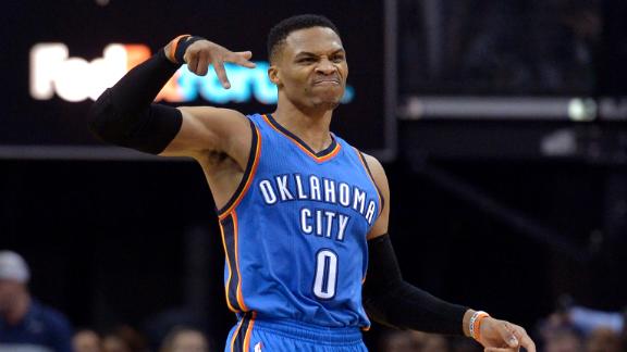 Russell Westbrook's 18th triple-double leads Thunder past Grizzlies