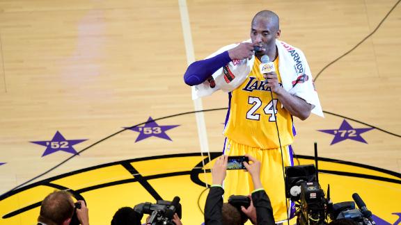 Kobe Bryant recalls daring his fellow Lakers 'to be their best selves