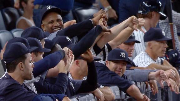 For those wondering, here's the deal with the 'Thumbs Down' Yankees  celebration 