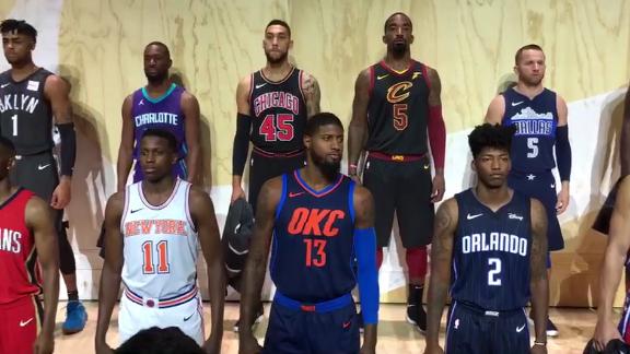 An in-depth look at NBA jerseys with full advertising - ESPN