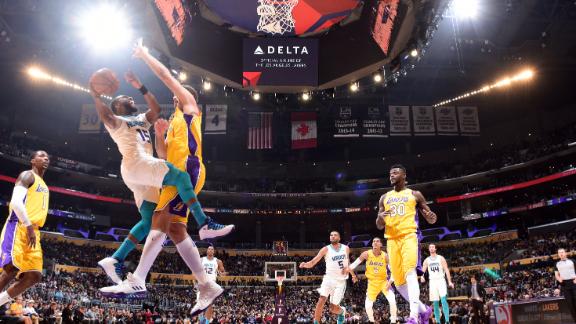 Kemba gets 19 in Hornets' 108-94 rout of slumping Lakers ...